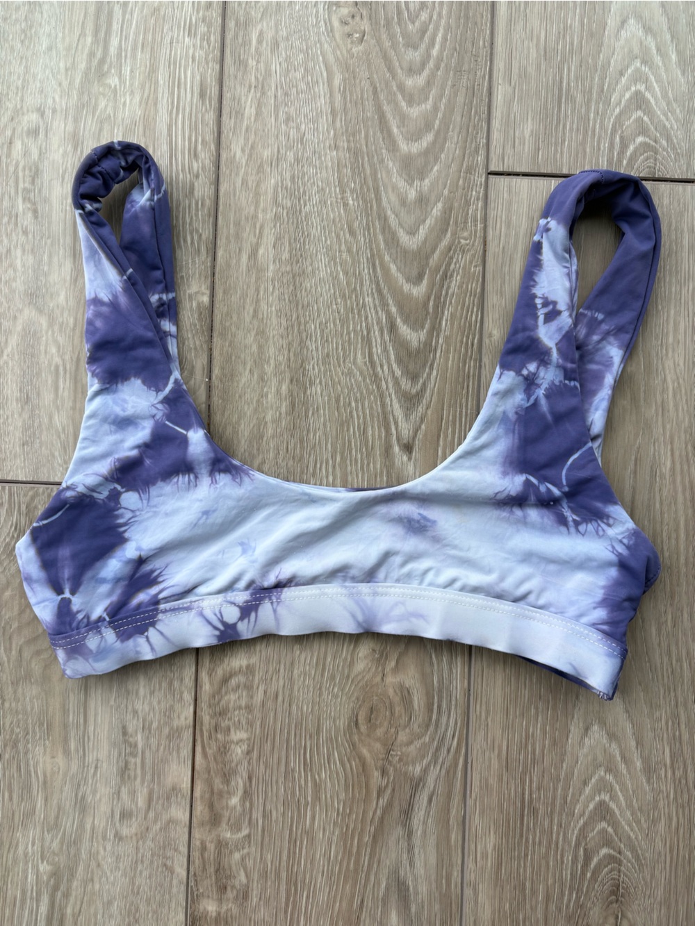 dripping daisies tie dye bikini top